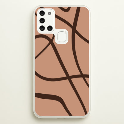 Lined Abstract Nude  - Nudes Phone Case for Galaxy A21s