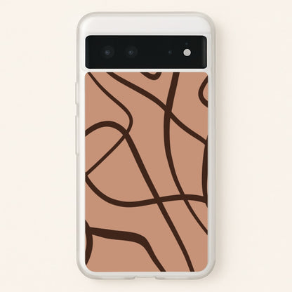 Lined Abstract Nude  - Nudes Phone Case for Google Pixel 6