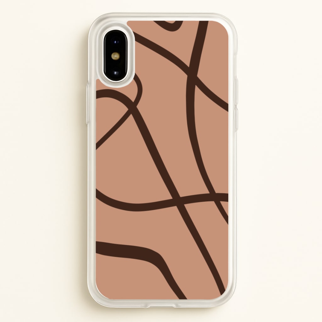 Lined Abstract Nude  - Nudes Phone Case for iPhone X / XS