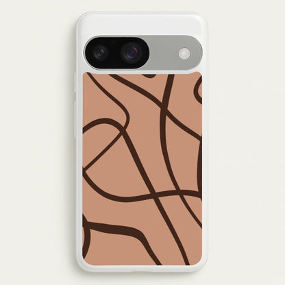 Lined Abstract Nude  - Nudes Phone Case for Google Pixel 9 / 9 Pro
