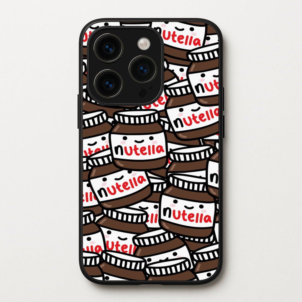 Cute Nutella Pattern  -  Phone Case for iPhone 15 Pro Max