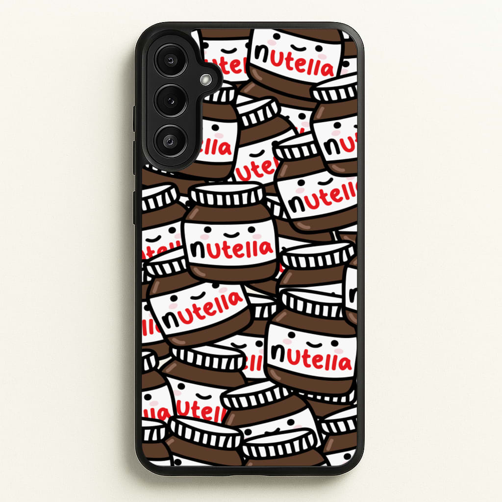 Cute Nutella Pattern  -  Phone Case for Galaxy A34