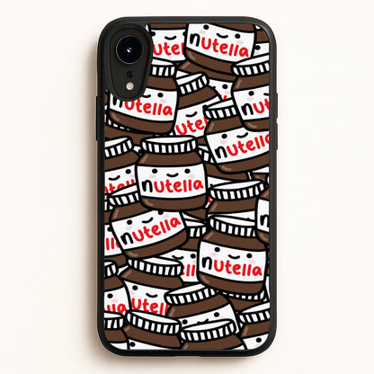 Cute Nutella Pattern  -  Phone Case for iPhone XR