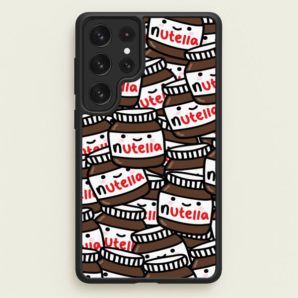 Cute Nutella Pattern  -  Phone Case for Galaxy S23 Ultra
