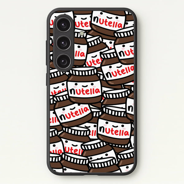 Cute Nutella Pattern  -  Phone Case for Galaxy S25 Plus