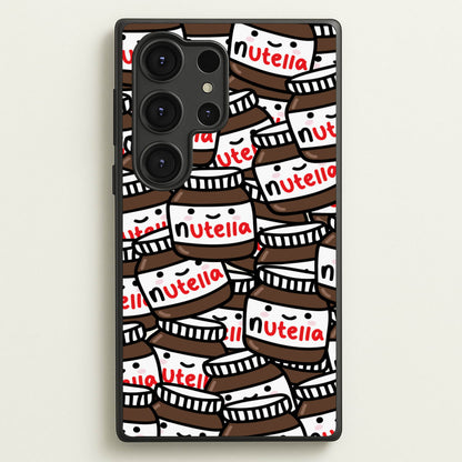 Cute Nutella Pattern  -  Phone Case for Galaxy S25 Ultra