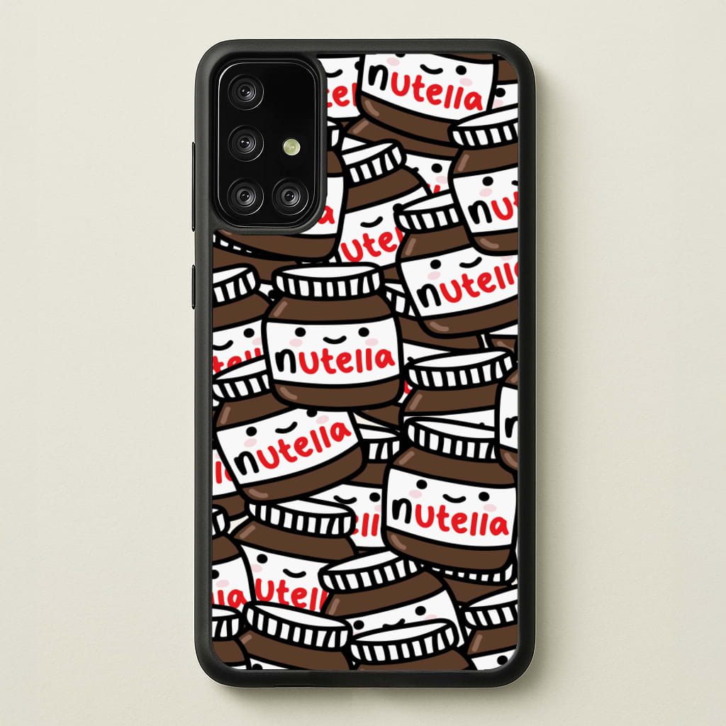 Cute Nutella Pattern  -  Phone Case for Galaxy A71