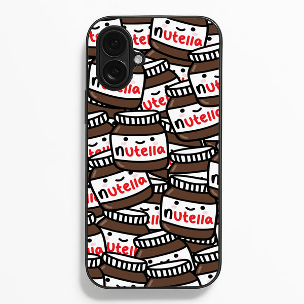 Cute Nutella Pattern  -  Phone Case for iPhone 16 Plus