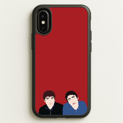 The Gallaghers  - Oasis Phone Case for iPhone X / XS