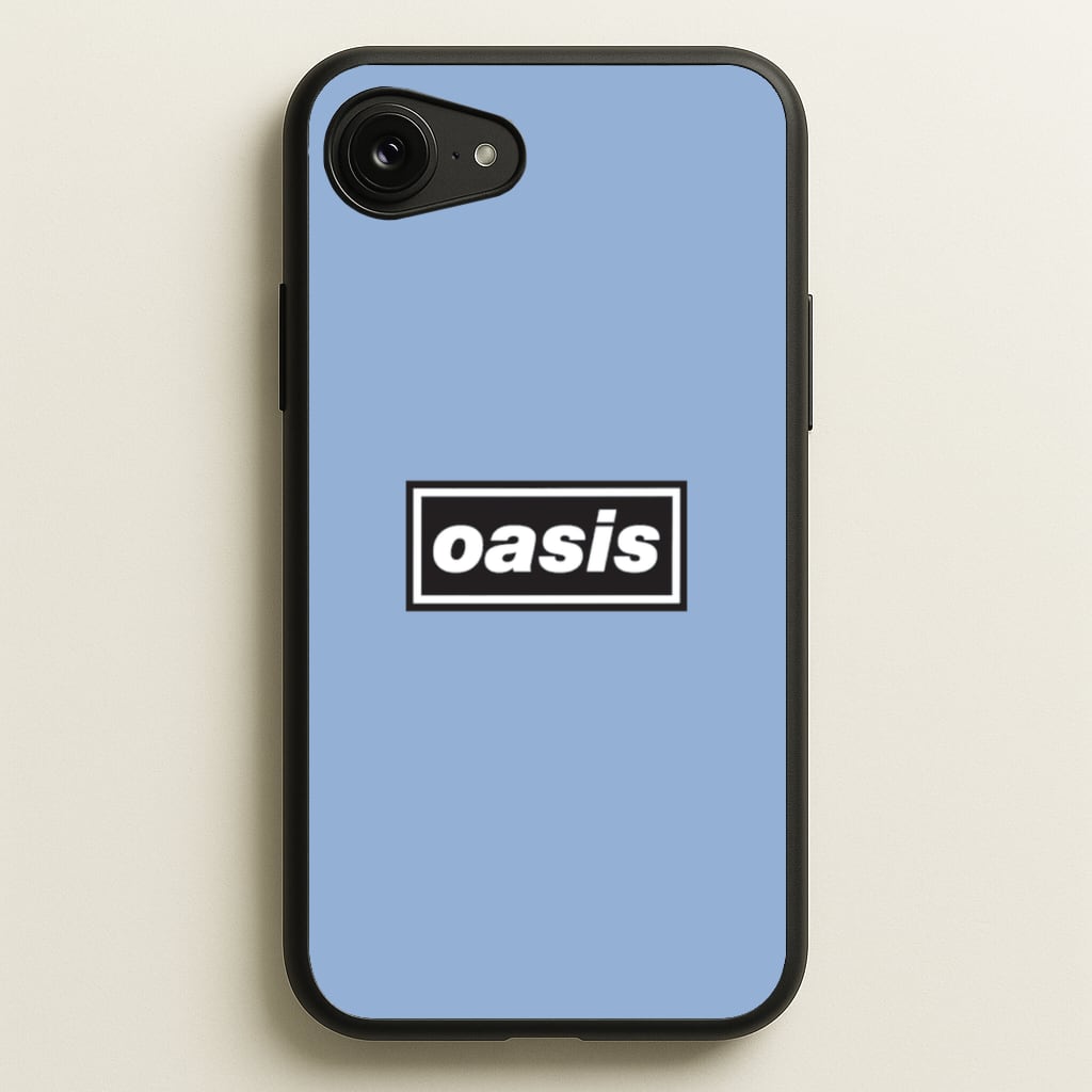 Band Name Blue  - Oasis Phone Case for iPhone 16e