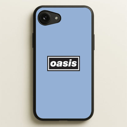 Band Name Blue  - Oasis Phone Case for iPhone 16e