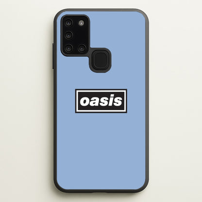 Band Name Blue  - Oasis Phone Case for Galaxy A21s
