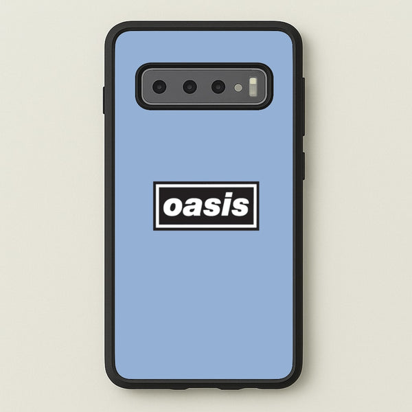 Band Name Blue  - Oasis Phone Case for Galaxy S10