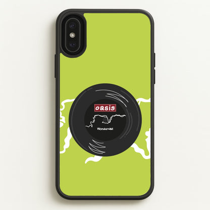 Wonderwall Record  - Oasis Phone Case for iPhone XS Max