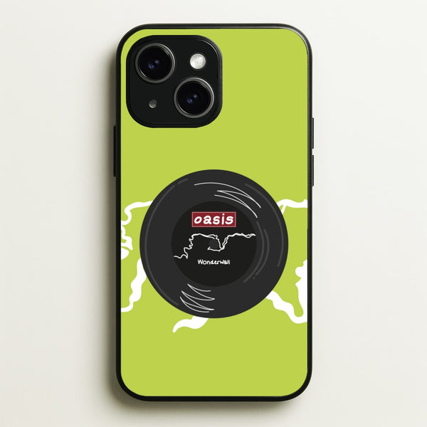 Wonderwall Record  - Oasis Phone Case for iPhone 15