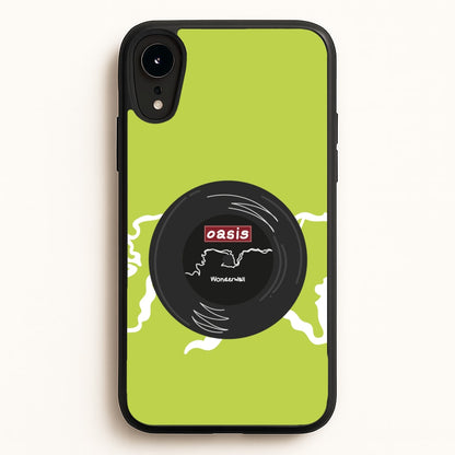 Wonderwall Record  - Oasis Phone Case for iPhone XR