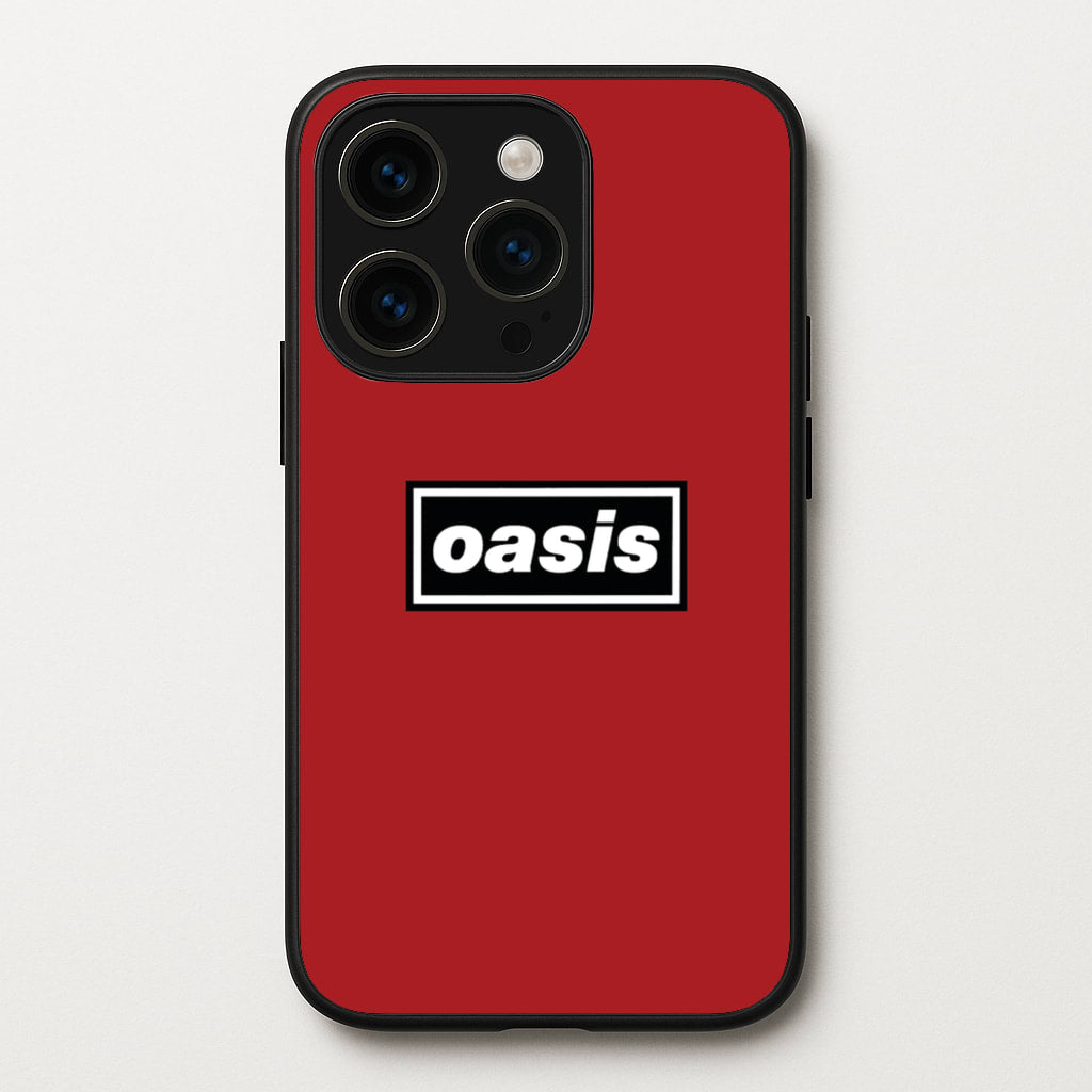 Band Name Red  - Oasis Phone Case for iPhone 15 Pro