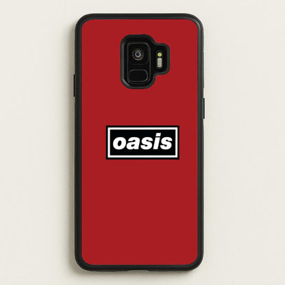 Band Name Red  - Oasis Phone Case for Galaxy S9