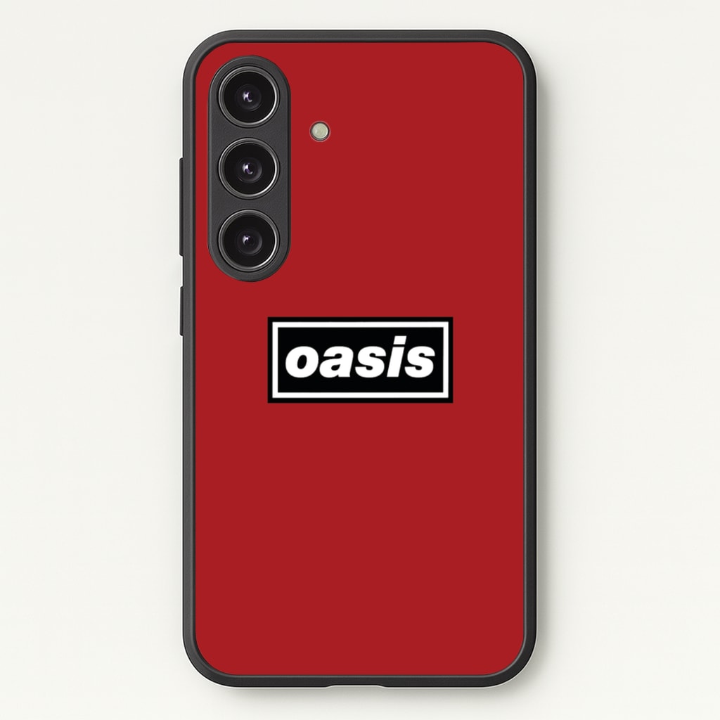 Band Name Red  - Oasis Phone Case for Galaxy S25