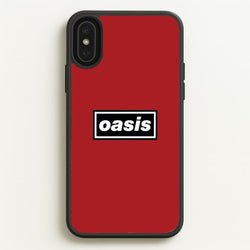 Band Name Red  - Oasis Phone Case for iPhone XS Max