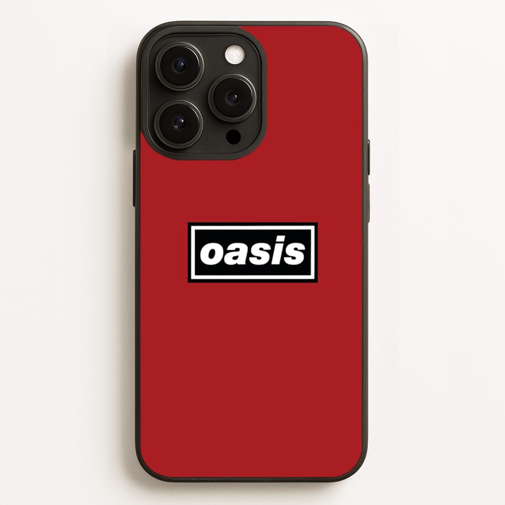 Band Name Red  - Oasis Phone Case for iPhone 12 Pro Max