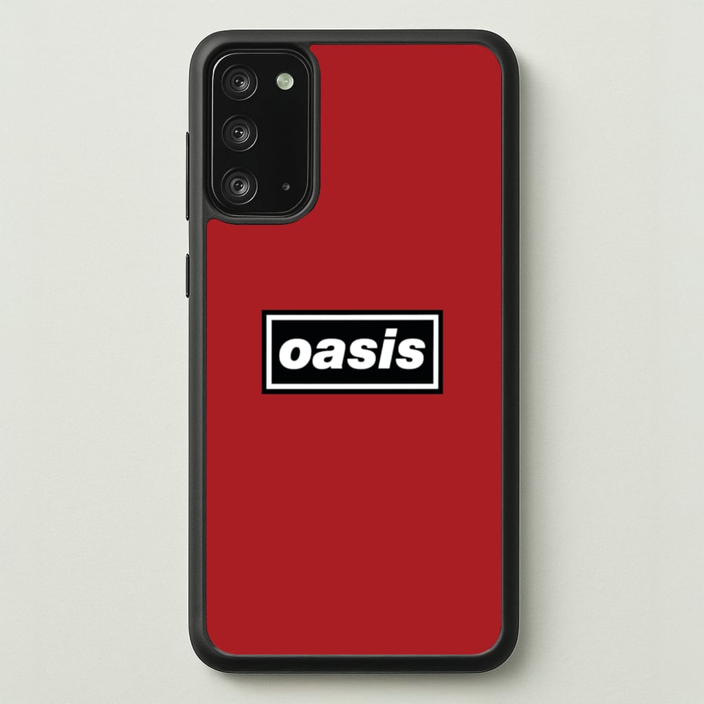 Band Name Red  - Oasis Phone Case for Galaxy Note 20
