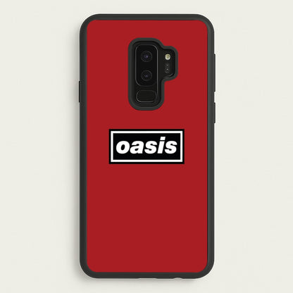 Band Name Red  - Oasis Phone Case for Galaxy S9 Plus