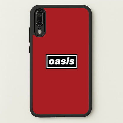 Band Name Red  - Oasis Phone Case for Huawei P20