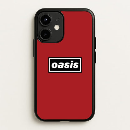 Band Name Red  - Oasis Phone Case for iPhone 12 Mini