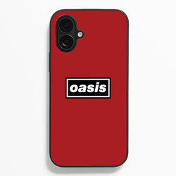 Band Name Red  - Oasis Phone Case for iPhone 16 Plus