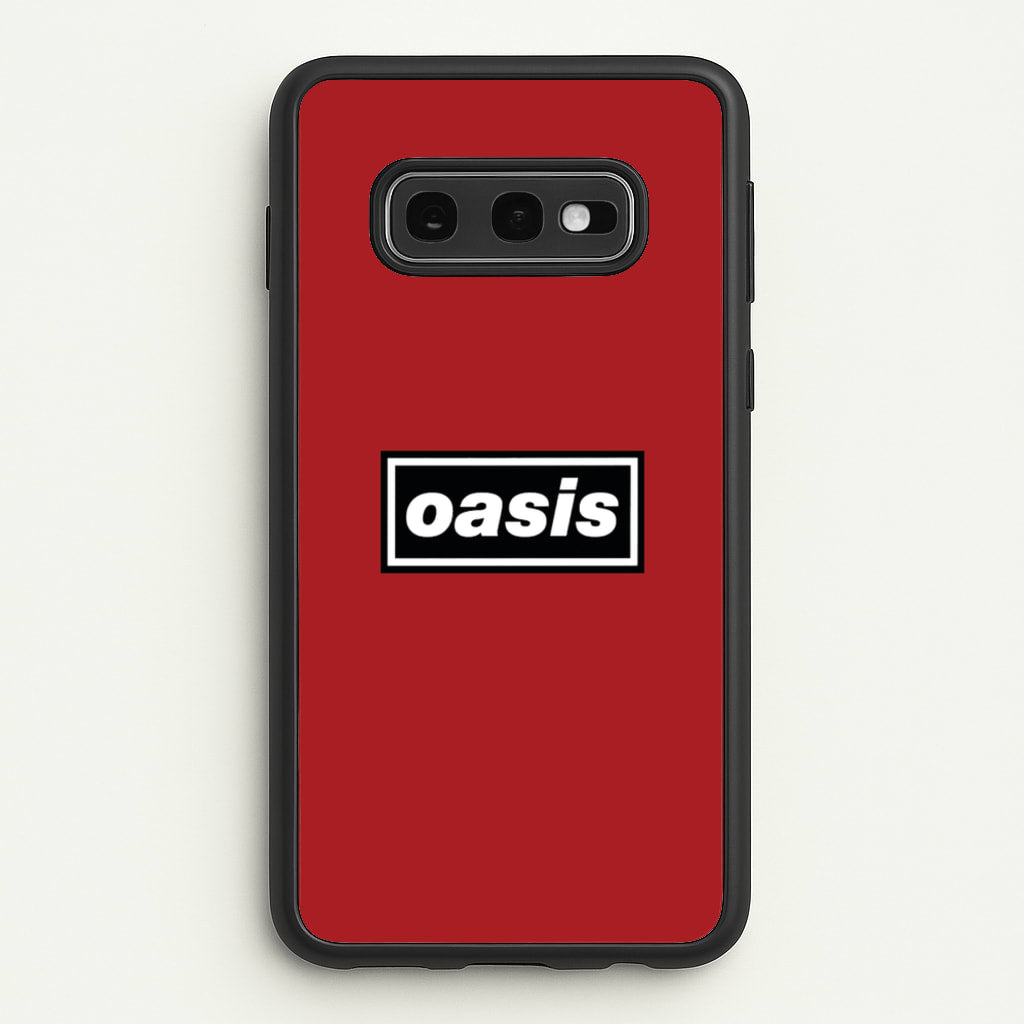 Band Name Red  - Oasis Phone Case for Galaxy S10e