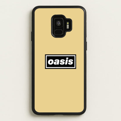 Band Name Yellow  - Oasis Phone Case for Galaxy S9
