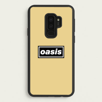 Band Name Yellow  - Oasis Phone Case for Galaxy S9 Plus