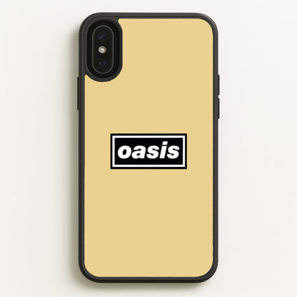 Band Name Yellow  - Oasis Phone Case for iPhone XS Max