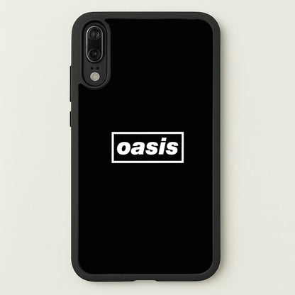 Band Name Black  - Oasis Phone Case for Huawei P20