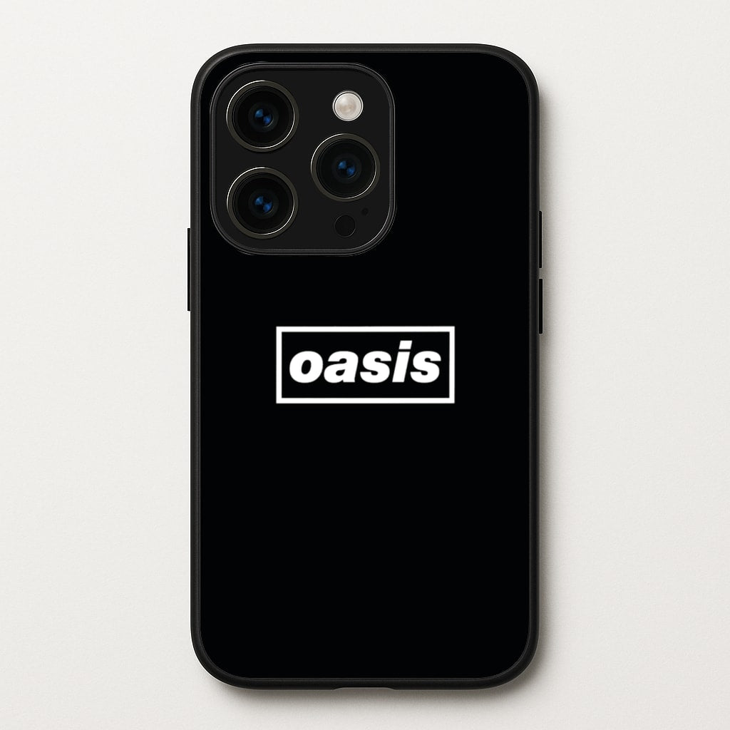 Band Name Black  - Oasis Phone Case for iPhone 14 Pro Max