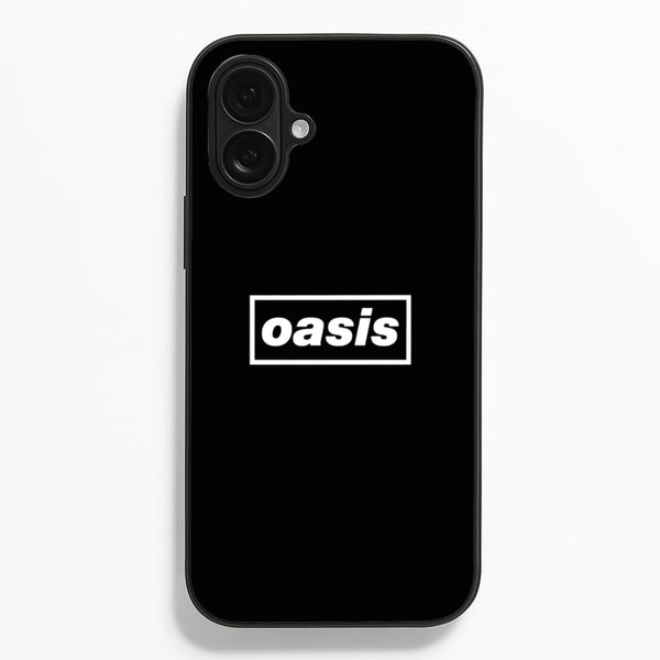 Band Name Black  - Oasis Phone Case for iPhone 16 Plus