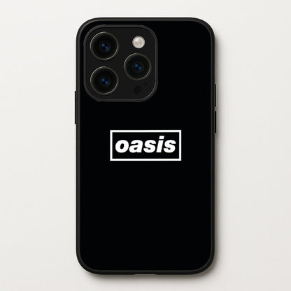 Band Name Black  - Oasis Phone Case for iPhone 15 Pro