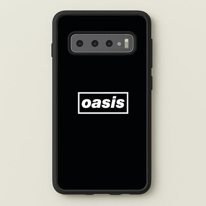 Band Name Black  - Oasis Phone Case for Galaxy S10