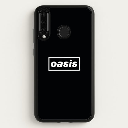 Band Name Black  - Oasis Phone Case for Huawei P30 Lite