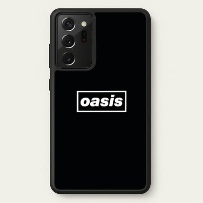 Band Name Black  - Oasis Phone Case for Galaxy Note 20 Ultra