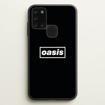 Band Name Black  - Oasis Phone Case for Galaxy A21s