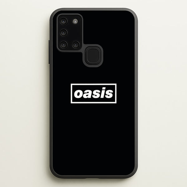 Band Name Black  - Oasis Phone Case for Galaxy A21s