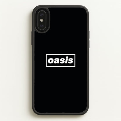 Band Name Black  - Oasis Phone Case for iPhone XS Max