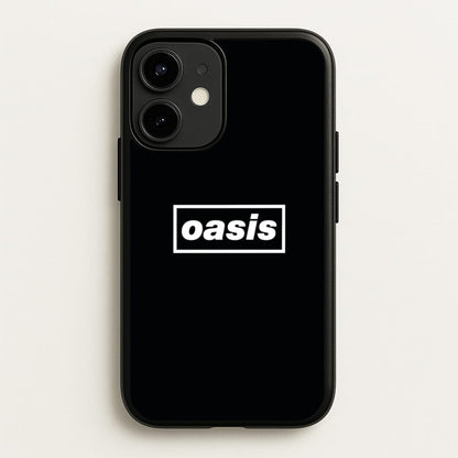 Band Name Black  - Oasis Phone Case for iPhone 12 Mini