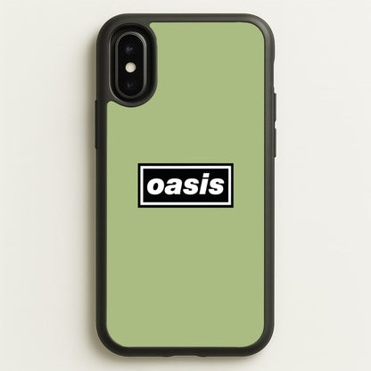 Band Name Green  - Oasis Phone Case for iPhone X / XS