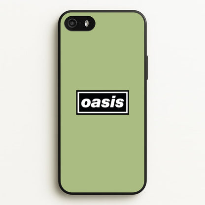 Band Name Green  - Oasis Phone Case for iPhone 5 / 5s / SE 2016