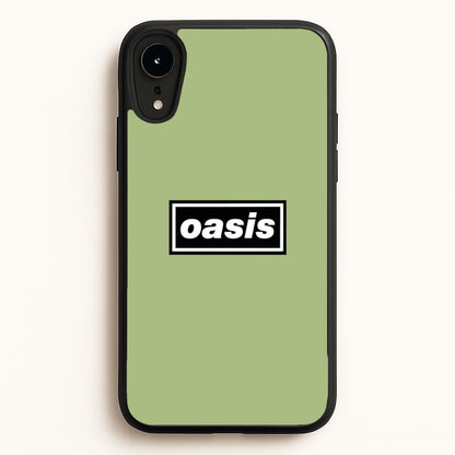 Band Name Green  - Oasis Phone Case for iPhone XR