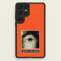What's The Story Orange  - Oasis Phone Case for Galaxy S22 Ultra