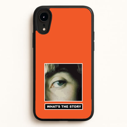 What's The Story Orange  - Oasis Phone Case for iPhone XR